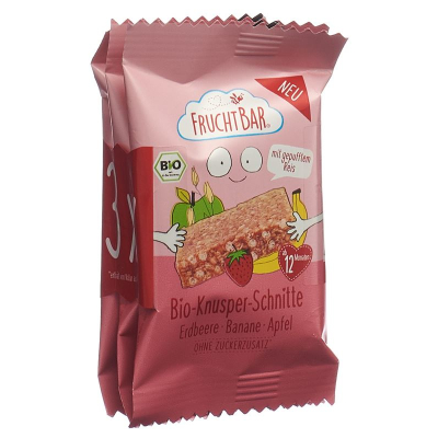 Fruchtbar knusper schnitte bio erdbeere банан 3 х 23 гр