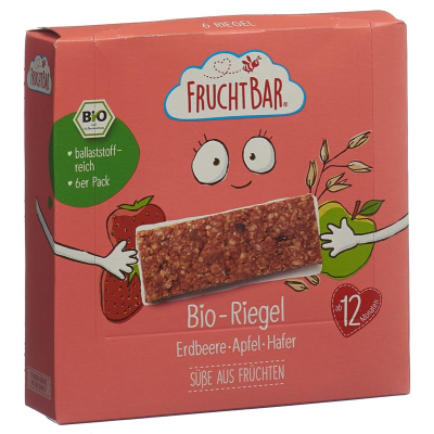 FRUCHTBAR Riegel Bio Erdbeere Apfel Hafer