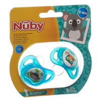 Nuby Nuggi Prisma orthodontisch 0-6 Monate 2 Stk