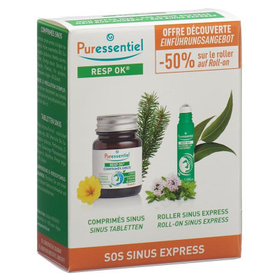 Puressentiel sinus box kapseln+roll-on