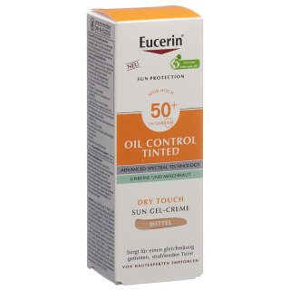 EUCERIN SUN Aceite Facial Gel Cont Cr Med LSF50+