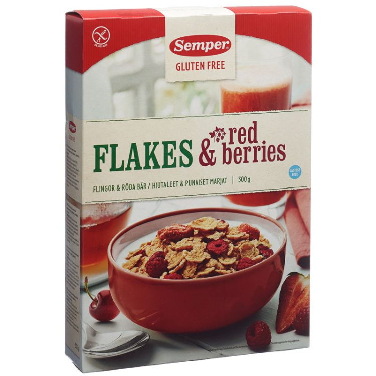 Semper Flakes Red Berries بدون گلوتن 300 گرم