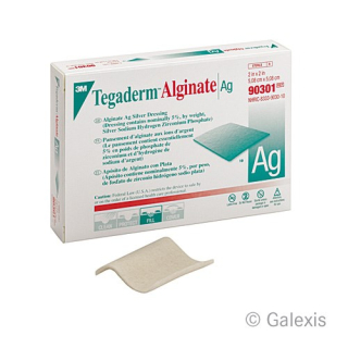 3M Tegaderm Alginate AG sårbandage 10x10cm 10 stk