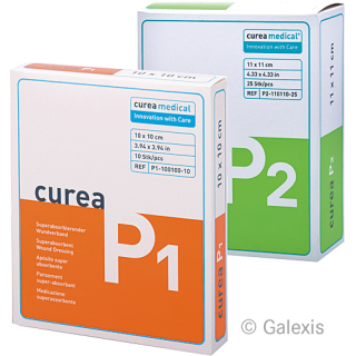 Curea P2 wound pad with wound spacer grid 10x20cm 25 pcs