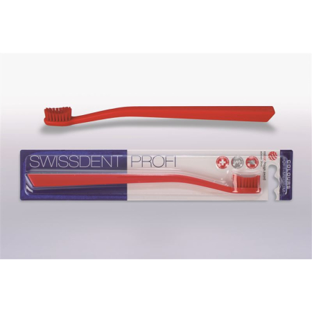 Swissdent Colors toothbrush red soft-medium