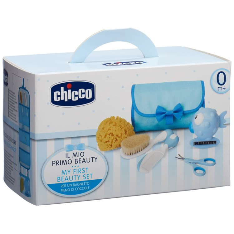 Chicco higienos rinkinys šviesiai mėlynas 0m+