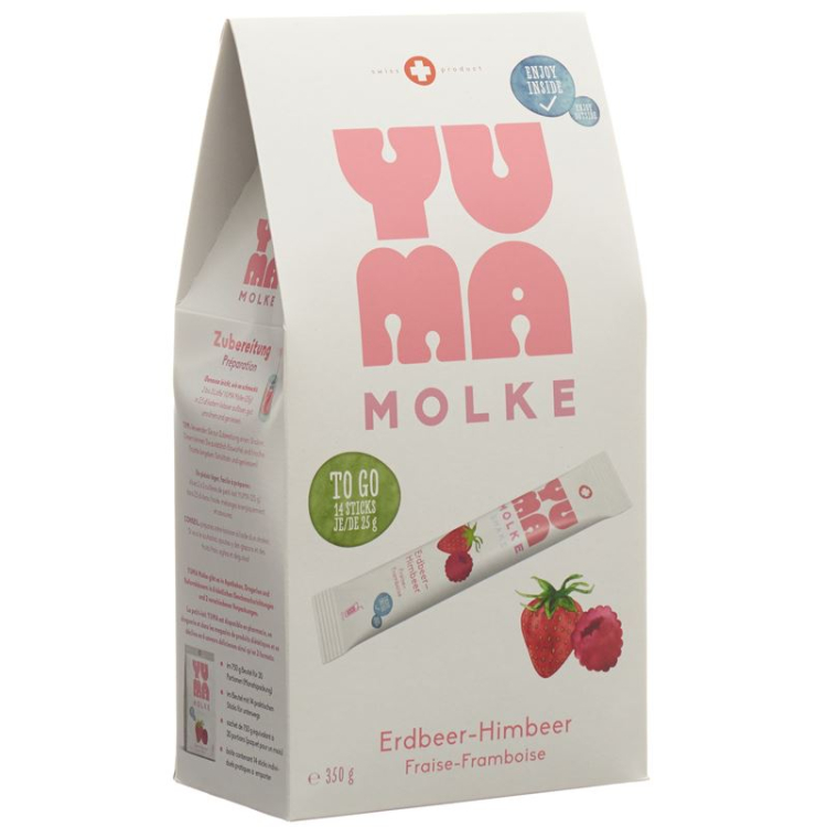 Yuma whey strawberry; raspberry 14 x 25 g