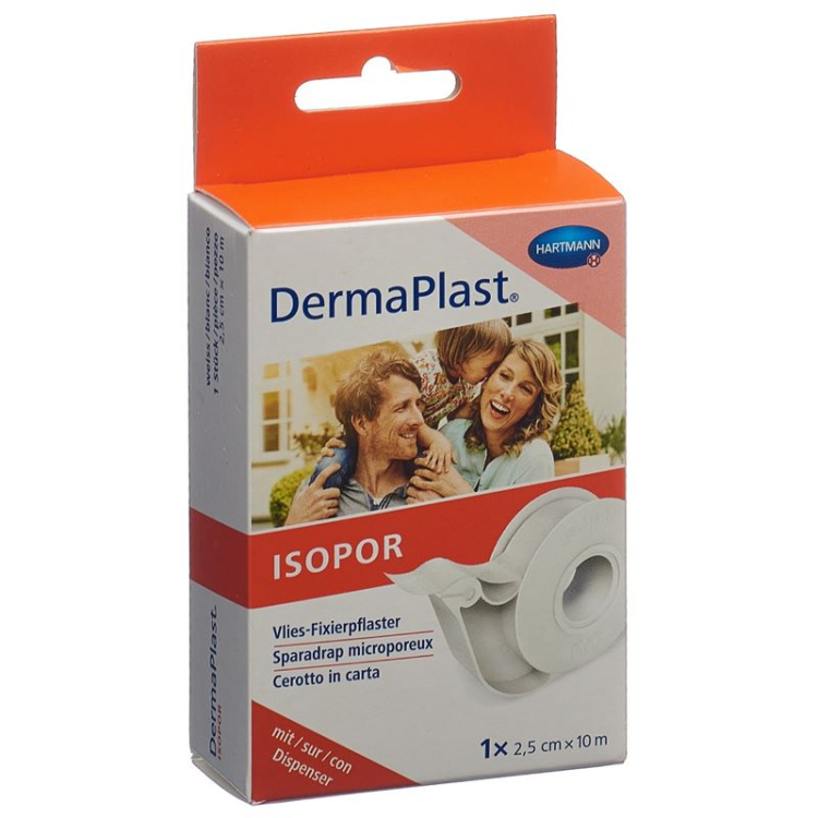 DERMAPLAST ISOPOR Fixierpf 2,5cmx10m vl we