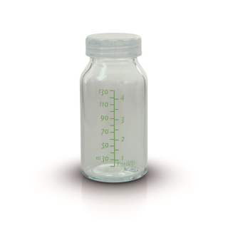 Flacon en verre Ardo GLASS BOTTLE 130ml pour les cliniques incl. bout de bouteille