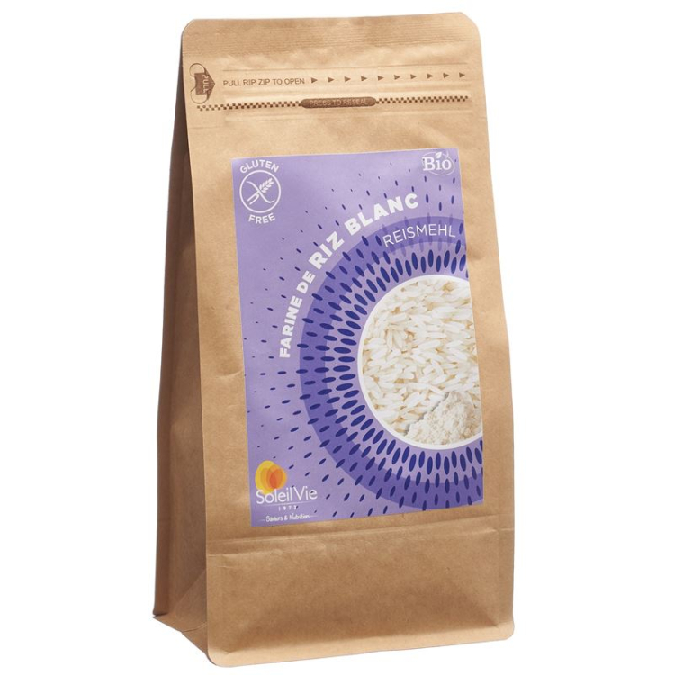 Soleil Vie harina de arroz bio sin gluten 500 g