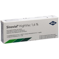Sinovial HighVisc Inj Lös 1.6% 3 Fertspr 2 ml