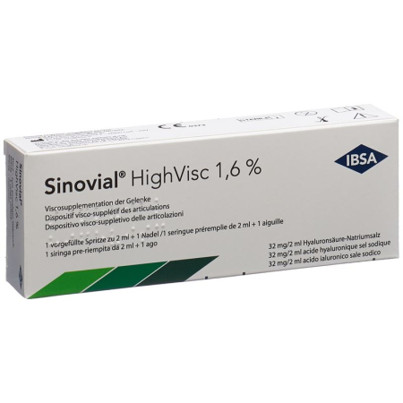 Sinovial High Visc Inj Lös 1.6% Fertspr 2 ml