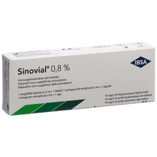 Sinovial Inj Lös 0,8 % Fertspr 2 ml