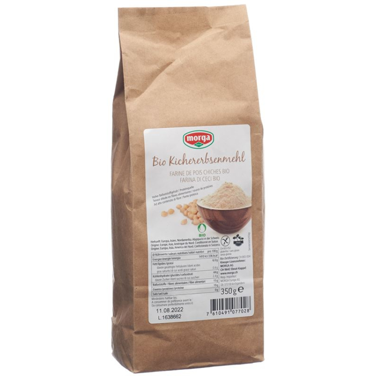 Morga chickpea flour gluten free organic bud 350 g