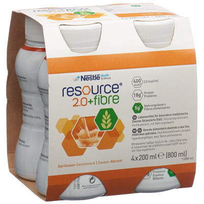 Resource 2.0 Fiber Apricose 4 x 200 ml