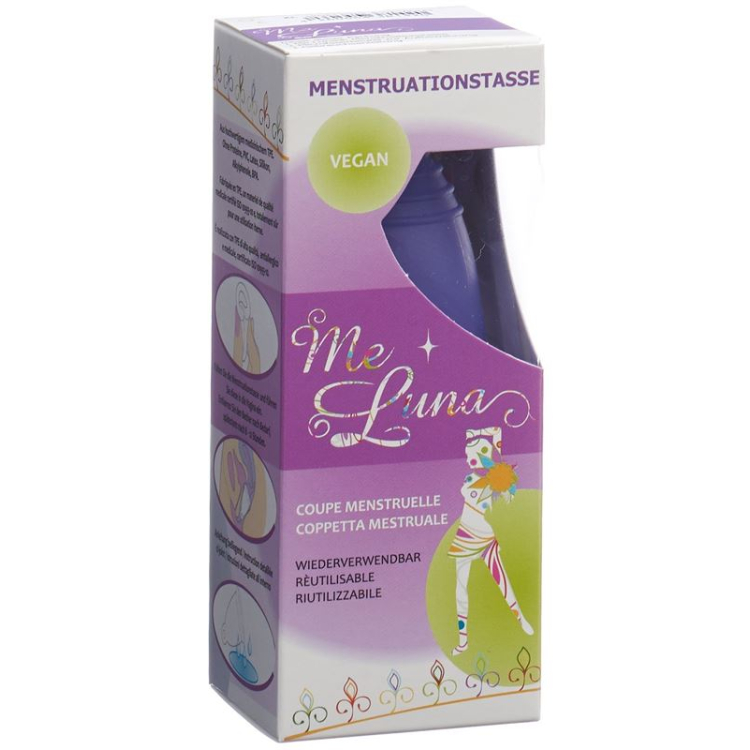 Me Luna menstrual cup Sport XL ring blue-violet