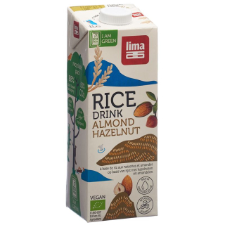 Lima-riisijuoma hasselpähkinä manteli 1 lt