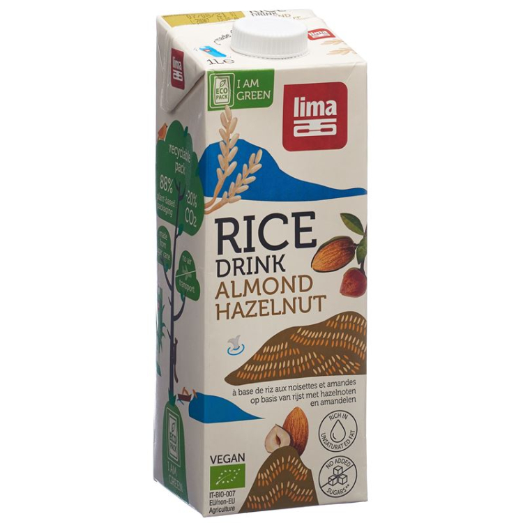 Lima Rice Drink lješnjak badem 3 Tetra 200 ml