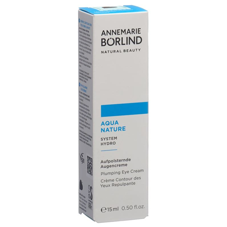 Börlind Aquanature Soin Yeux Hyaluronique 15 ml