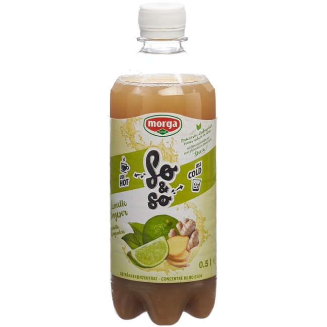 Sun & Sun lime-ginger Konz with stevia Fl 5 dl