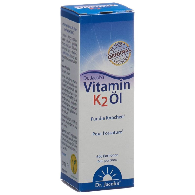 Dr Jacobi vitamiin K2 Öl Fl 20 ml