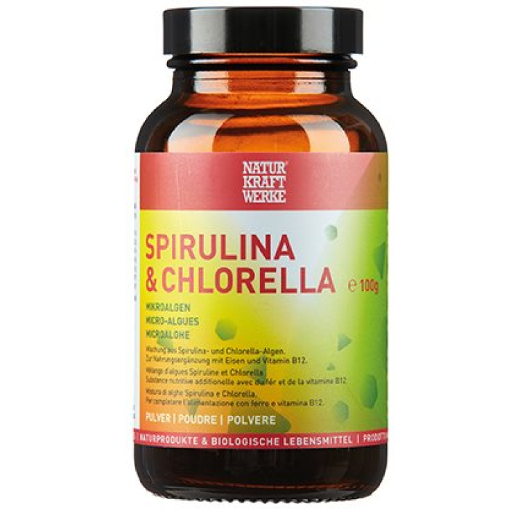 NaturKraftWerke Spirulina & Chlorella u prahu 100 g