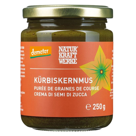NaturKraftWerke purê de semente de abóbora orgânico/kbA vidro 250 g