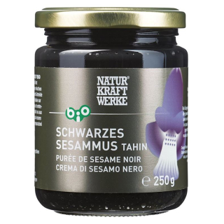 NaturKraftWerke Black Sesame Mush Tahin Organik/kbA 250 g