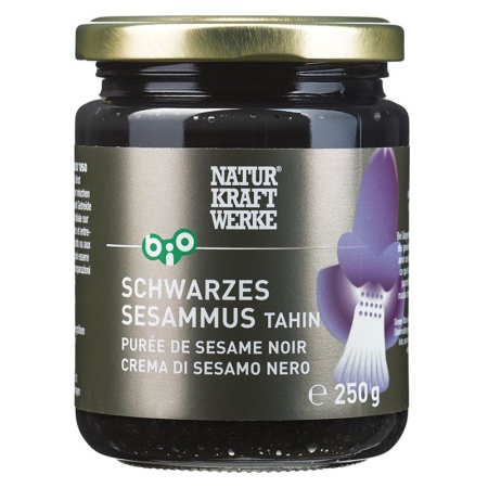NaturKraftWerke Schwarzes Sesammus Tahin Bio/kbA 250 g