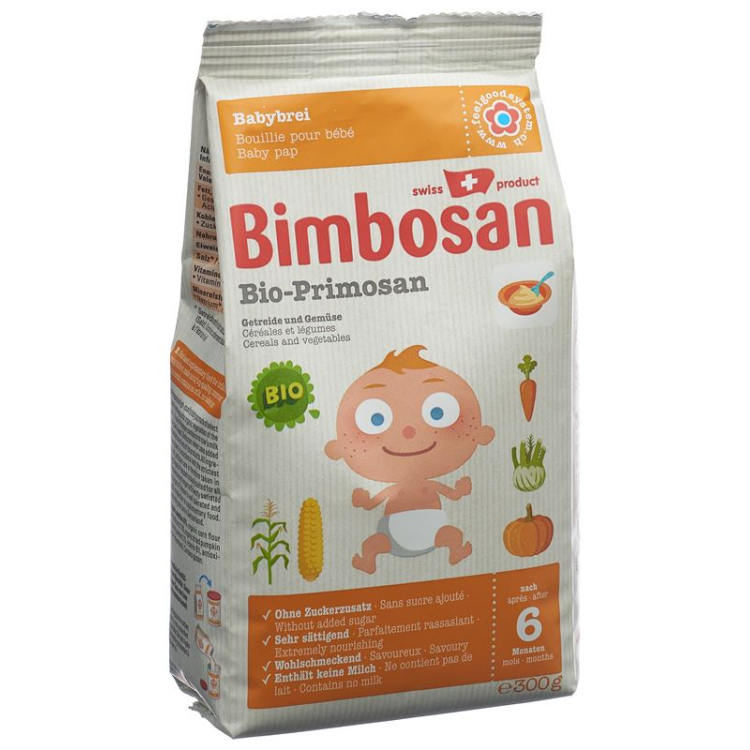 Bimbosan Bio Primosan Plv Getreide und Gemüse täyttöpakkaus Btl 300 g