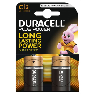 ड्यूरासेल बैटरी प्लस पावर एमएन1400 सी 1.5वी 2 पीसी