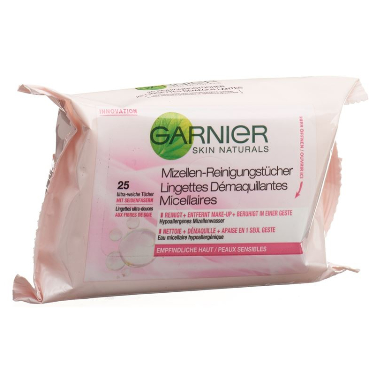 GARNIER Nat Micellar rengøringsservietter 25 stk