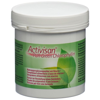 Suplemento dietético Activisan PUR Green Chlorophyllin Plv com Niac