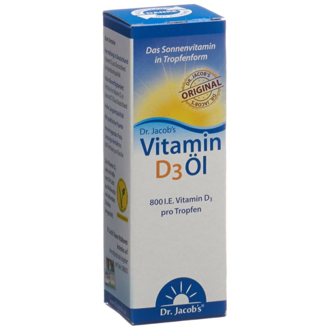 Dr. Jacob's Vitamin D3 Öl 20 мл