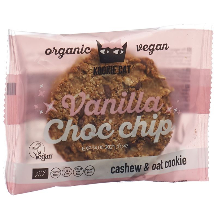 Kookie Cat Vanilla Choc Chip Cookie 12 x 50 g