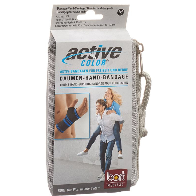 ActiveColor duim-handbandage XL zwart