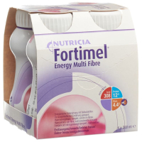 Fortimel Energy Multi Fiber Strawberry 4 ដប 200 មីលីលីត្រ