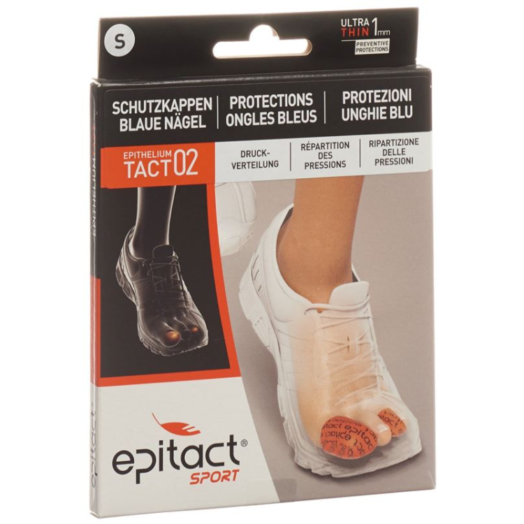 Biqueira protectora Epitact Sport com pregos azuis S 23mm 2 unid.