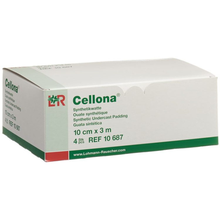 Cellona Synthetikwatte 10cmx3m weiss Rolle 4 Stk