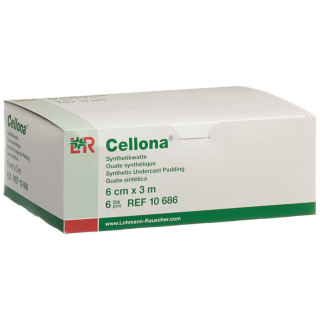 CELLONA Synthetikwatte 6cmx3m weiss