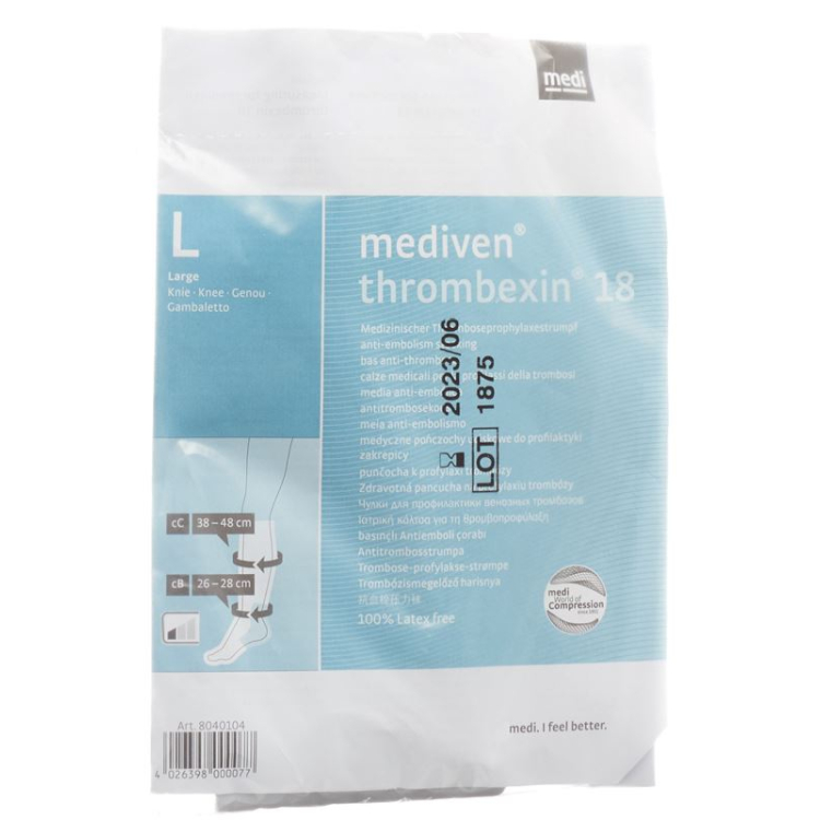 Mediven A-D тізе шұлығы S Thrombexin 18 1 жұп