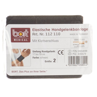 BORT bandaža za zglob Velcro 8 cm veličina 2 -19cm crna