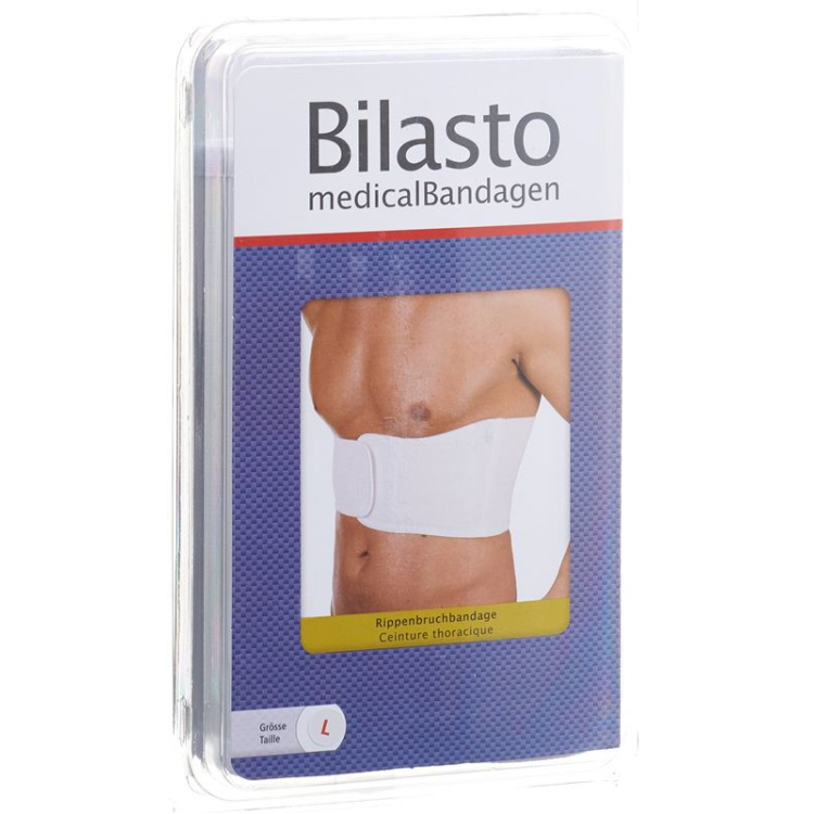 Bilasto rib fracture bandage L white unisex