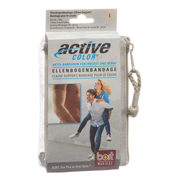 Bort ActiveColor albuebandasje M -28cm hudfarge