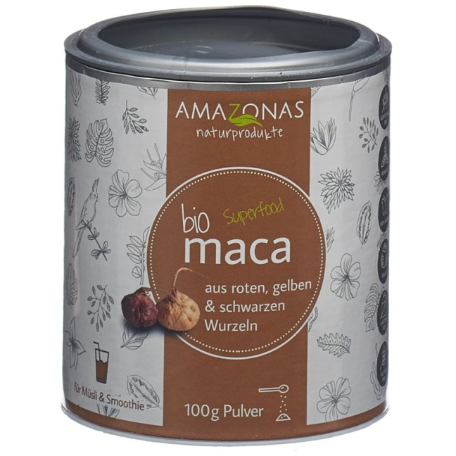AMAZONAS maca organic powder 100% pure Ds 500 g