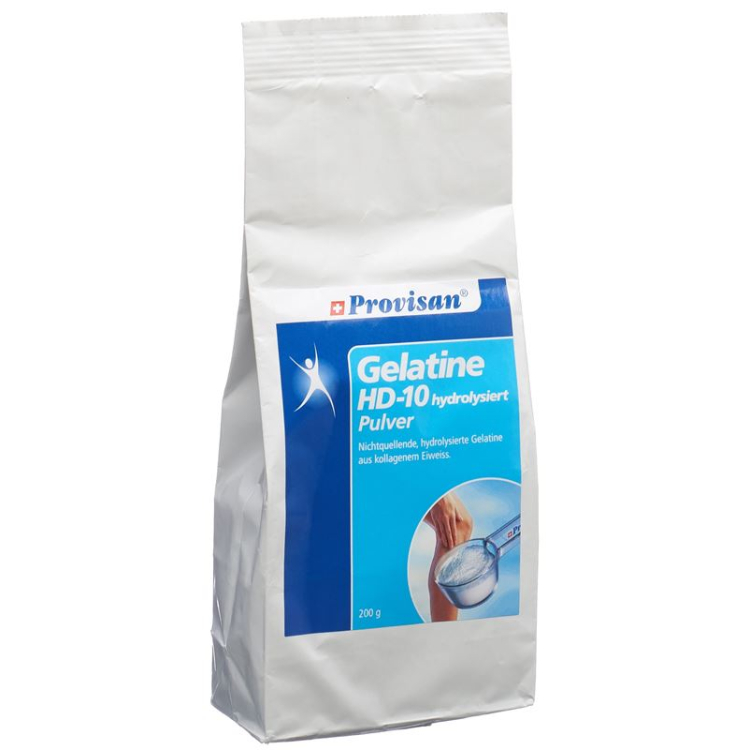 Provisan Gelatine HD10 Plv Hydrolyzed Bag 200 גרם