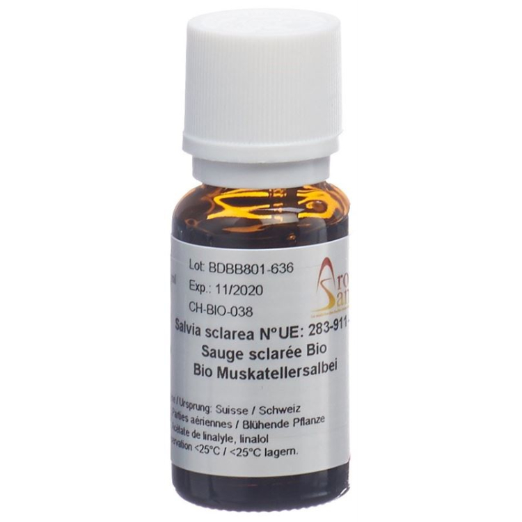 Aromasan éther/huile de sauge sclarée bio 15 ml