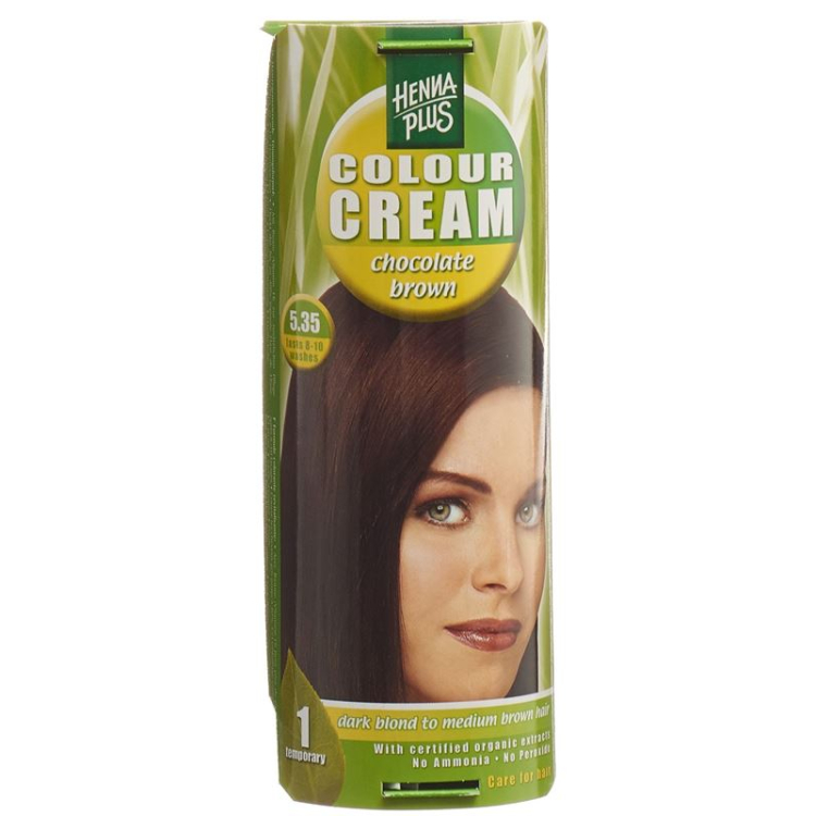 Henna Plus Color Krem 5,35 czekoladowy brąz 60 ml