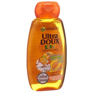 Ultra Doux Kids Shampoo 2in1 with Apricot and Cotton Blossom Fl 3