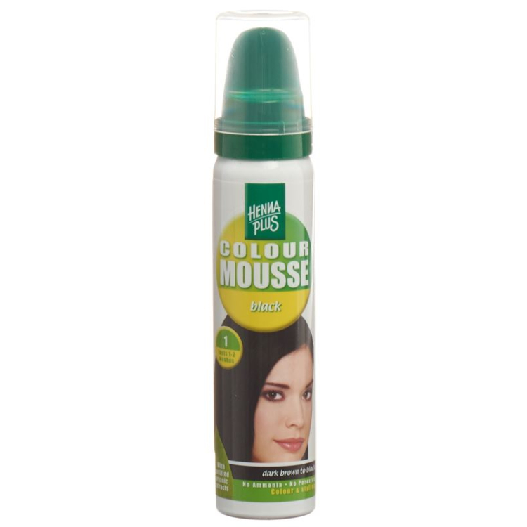 HENNA PLUS Color Mousse Black 1 75 ml